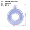 Vattenflaskor grossist 500 ml munkar flaska för barn tecknad silikon bärbar resa runda kopp anti fall plast gåva