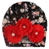 Berets Fashion India Print Beanies Шляпа для девочек узел узел турбан головные уборы Дети потертый цветочный голов