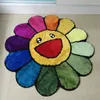 Mattor Multicolor Flower Tufting Rug Ins Cartoon Home Decor Mattan Mjuk plysch Anti-halk vardagsrum sovrum golvmatta flickor gåvor