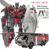 Transformation Toys Robots In Stock Baiwei Aoyi 17cm Transformation Movie Toys Boy Anime Action Figur CAR MODEL KIDS GIFT SS38 6022A MINI SS05 TW-1024 230809