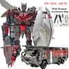 Brinquedos de transformação Robôs EM ESTOQUE BAIWEI AOYI 17CM Transformation Movie Toys Boy Anime Action Figure Car Model Kids Gift SS38 6022A Mini SS05 TW-1024 230809