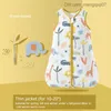 Pyjamas Autumn and Winter nyfödda babykläder Baby Kick Prevention Quilt Cotton Children's Clothing Baby Underwear Sleep Bag Z230811