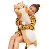 50130CM Plush Toys Animal Cat Cute Creative Long Soft Office Break Nap Sleeping Pillow Cushion Stuffed Gift Doll for Kids 2202102814158