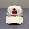 Casquette de baseball brodée Marant de style européen et américain pour hommes et femmes toutes les saisons chapeau de langue de canard Marant chocolat