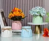 Macaron Colorful Nordic Modern Imitation Ceramic Plastic Flower Vase Invincible Wedding Birthday Art Home Arrangement Decoration HKD230810