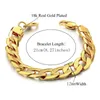 Biżuteria ślubna Zestawy mężczyzn Dubai Gold Kolor Stal Stael Naszyjka Bransoletka Zestaw Hiphop Curb Cuban Gruby Hurtownia 230809