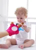 Hot selling schattige babystof baby pluche kinderhandpop sets stof troostend ouder-kind speelgoed