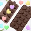 Bakning Mögel älskar mögel silikontillbehör Diy Chocolate Candy Molds Fudge Cupcake Decorating Supplies Tools Cake 230809