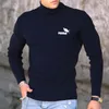 Men's Sweaters Spring Autumn Winter Men's Cotton Cashmere Bottom Shirt High Elasticity Men's Casual Long Sleeve Sports Turtleneck Quality Tops 230810