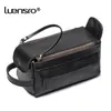 Cosmetic Bags Genuine Leather Men Cluth Bag Women Make Up Toiletry Bags Men Wash Bags Women Cosmetic Bag Men Storage Bag Crazy Horse Leather 230809