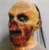 Zombie Tongue Latex Mask Halloween Mask Melting Face Walking Dead Halloween Scary Costume Props HKD230810