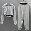 Bawełniany tkanina z kapturem projektantka Kobiet Bluza z kapturem z kapturem z długimi rękawami dwuczęściowy sier thitt Tracksuits #Szfp57209 Casual Fashion Leisuremm01