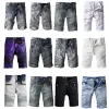 Classic Denim Shorts Ripped HOLES Design Jeans Black Casual Spring Hip Hop Street Trousers Pencil Pants CHG23081018-6 megogh