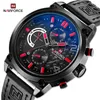 Zegarek NaviForce Luksusowa marka Man Sports Waterproof Wristwatch Men Quartz oryginalny skórzany dzień zegarek i data wyświetlacza męska zegar nf9068l 230809