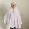Этническая одежда Последний большой размер блеск мусульманский шарф -шарф молитва Женщины Хэдвер могут покрыть бюст на талию турбанские кепки.
