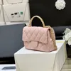 10A najwyższej jakości designerska torba na ramię torebka 21 cm mini oryginalna skórzana torba crossbody torba łańcuchowa z pudełkiem C547