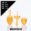 wholesale Honeycomb lip gloss tube 9ml empty bottle transparent amber plastic diy container mini cosmetic tool 2855 T2 LL