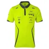 A camisa polo masculina Nb25 2023 é adequada para a equipe de corrida de Fórmula 1 Martin Off Road Hackett, camiseta de manga curta e kits de clube femininos