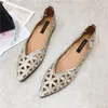 Dress Buty Flat Shoe 2023 Summer Poenty Joker Hollow Spring Spring Elegancka damska dziura 230809