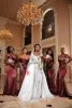 Платья подружки невесты русалки с плечами