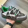 Dillane Skate Sneaker 1ABZ4R 2023 Hot New Luxury Designer Brand Grey sports shoes Mix of materials of grained calf leather and technical mesh MenSize 38-46