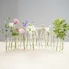 Вазы шарнирные цветочные вазы прозрачные пробирки горшок творческий цветочный гидропонный контейнер для домашнего столового стола декор 230810