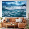 Tapestries wave tapestry ocean waves tema vägg hängande blå havs tapestries hawaii vägg filt tyg hem sovrum vardagsrum sovsal dekor r230810