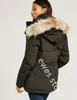 Designer Down Jackets blanc Canada Duck Brillbreak Femmes Parkas Veste Collier Winter Puffer Real Wolf Fur Coat Arctic Hood Trim Doudoune