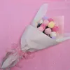 Decorative Flowers Innovative Artificial Rose Eye-catching Creative Knit Tulip Fake Flower Decor