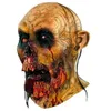 Zombie Latex Mask Mask Mask Mask Face Walking Dead Halloween Actume Assume Props HKD230810