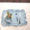 Table Napkin 2pcs 30x45cm Pink Garden Linen Napkins Placemats Mats El Airbnb Restaurant Housewarming Gift Wedding