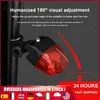 Bike Lights Waterproof Bike Light No Battery Magnetic Self-powered Bike Rear Light No Charge Easy To Install Night Bicycle LED Tail HKD230810