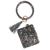 NEW Designer Bag Wallet Leopard Print Leather Bracelet Keychain Credit Card Wallet Bangle Tassels KeyRing Handbag Lady Accessories