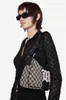 Midjesäckar y2k retro kvinnors väska nisch metall gammalt mönster Millennial kryddig tjej handväska underarm axel