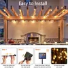 Novidade Itens Solar String Lights Outdoor 60 Led Crystal Globe Lights com 8 Modos Impermeável Solar Powered Pátio Light for Garden Party Decor 230809