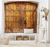 Tapestries Rustic Tapestry Wooden Barn Door Pattern Tapestry Farmhouse Vintage Rural Art Tapestry Wall Hanging for Bedroom Living Room Dorm R230810