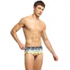 Cueca Boxer Masculina Cueca de Banho Estampada Digital Moderna Moda Cintura Baixa