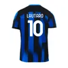 23/24 LAUTARO Fans Player version hommes kits de football pour enfants ensembles maglia inter milano domicile 3ème 4ème maillots de football THURAM CALHANOGLU BARELLA maillots de football