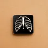 Pins Brooches Hanreshe Medical Sternum Enamel Brooch Pins Radiologist Jewelry Accessories Skeleton Lapel Badge Gift for Doctors Nurses HKD230807