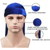 Berets للجنسين الرجال نساء Velvet Doo Door Durag رأس يلف Bandana مرنة Long Long Head Chendwrap Hair Associory Hip-Hip Pirate Hat