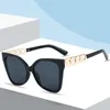 Solglasögon 2023 Cat Eye Men Kvinnor Rektangel Glasögon Varumärkesdesignkedja Sol Högkvalitativ UV400