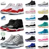 OG 11s Mens Trainers Jumpman Basketball Shoes 11 Дизайнерские крутые серые вишневые валентинки День розовый неаполитан