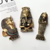 Imãs de geladeira Egito Anubis Mito Rainha Ímã Souvenir Pirâmide Faraó em Geladeiras Acessórios de Decoração para Casa 230809