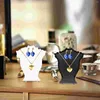 Jewelry Pouches 2Pcs Necklace Bust Display Holder Stand Chain Organizer Mannequin Model