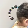 50/100 st/set flickor små 3 cm elastiska hårband färgglada barn nylon scrunchie pannband barn hästsvans hållare hår tillbehör