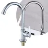 Rubinetti per lavandino del bagno Rubinetto della cucina Lavabo Bocca alta girevole in acciaio inossidabile Rubinetto monocomando Placcatura moderna Bagni Bancone bar