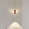 Lampade a sospensione personalità minimalista comodino bar ufficio semplice sala espositiva caffè negozio di tè al latte ristorante in stile nordico piccolo lampadario