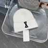 Klassisk ikondesigner Beanies Big Letter Skull Caps Vinterpar Parhuven stickade mössor