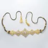 Labret läpp piercing smycken sep mode bälte utsökt hand vävt rep marockansk stil kvinnors bröllopstillbehör 230809