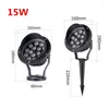 15W 18W LED -trädljus Färgglada landskap Spotlights utomhusvattentät trädgård Lawn Patio Lamp Pathway Lights Gazebo Home